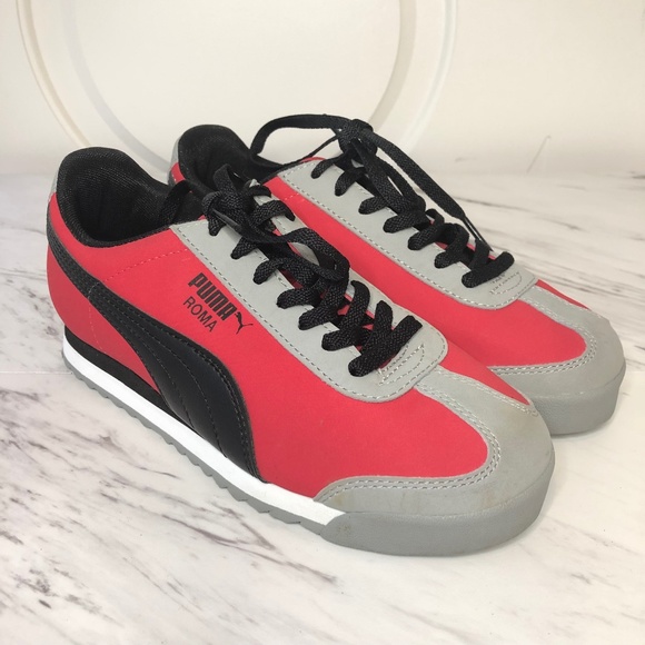 puma roma red and black